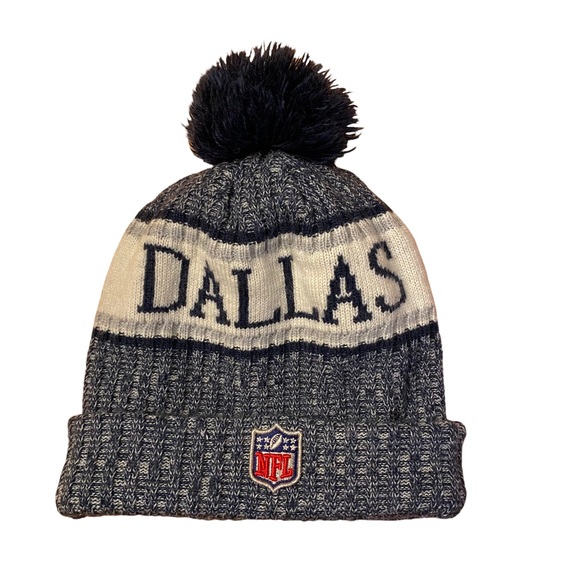 NFL Dallas Cowboys Sport Knit Beanie Winter Pom Hat Adult One Size Fits Most - Picture 2 of 7